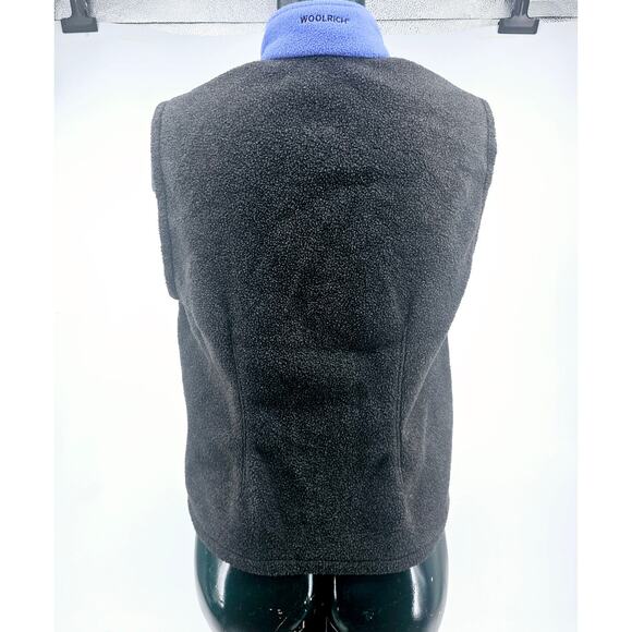 Woolrich John Rich & Bros Fleece Sleeveless Vest Blue & Gray Women's Size M 3315 - Picture 2 of 9